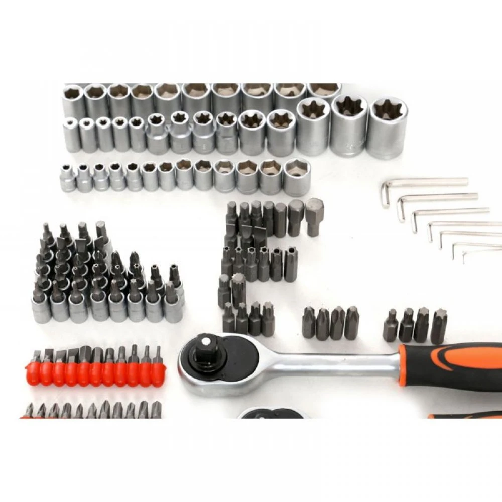 Професионален к-кт инструменти тип Гедоре 216 части Хидравличен крик за мотори ATV 680кг Kraft & Dele KD353 KD307