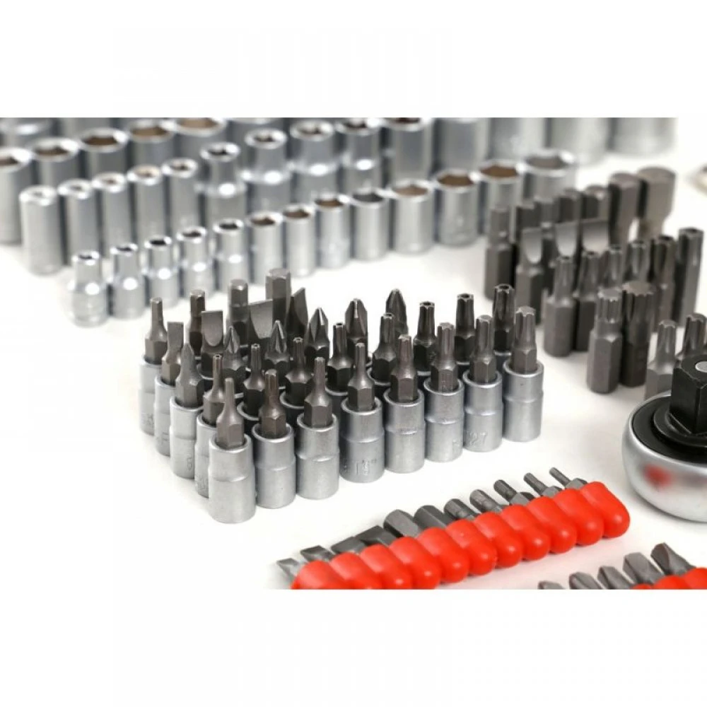 Професионален к-кт инструменти тип Гедоре 216 части Хидравличен крик за мотори ATV 680кг Kraft & Dele KD353 KD307