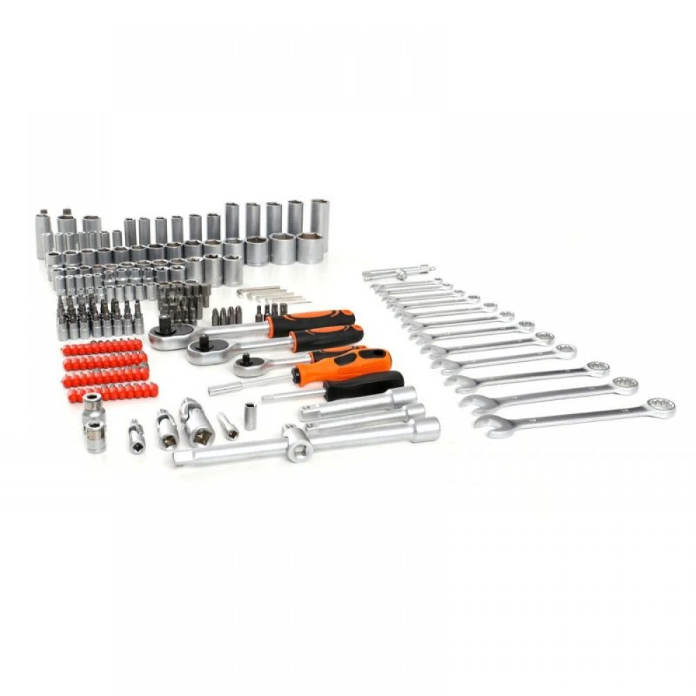 Професионален к-кт инструменти тип Гедоре 216 части Хидравличен крик за мотори ATV 680кг Kraft & Dele KD353 KD307