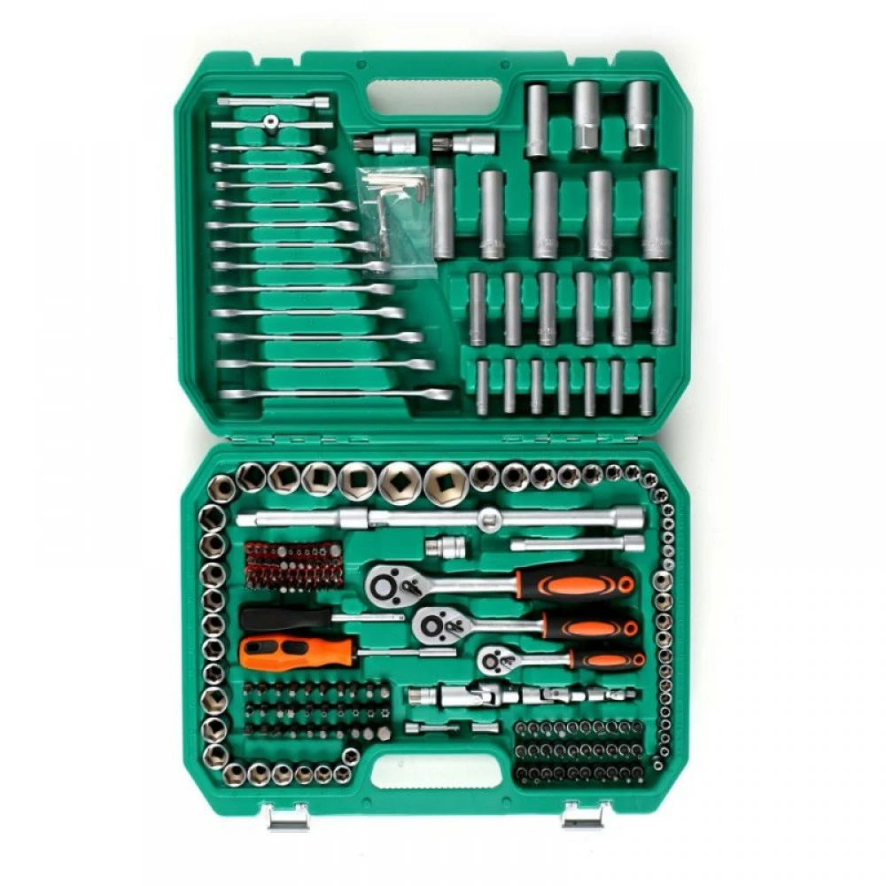 Професионален к-кт инструменти тип Гедоре 216 части Хидравличен крик за мотори ATV 680кг Kraft & Dele KD353 KD307