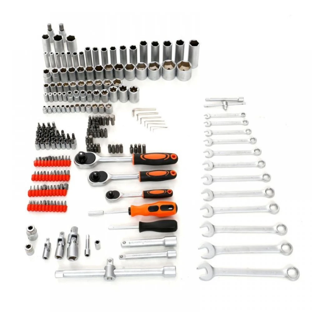 Професионален к-кт инструменти тип Гедоре 216 части Хидравличен крик за мотори ATV 680кг Kraft & Dele KD353 KD307