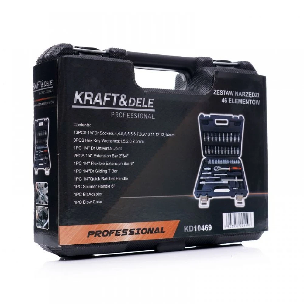 К-кт инструменти тип Гедоре 46 части 1/4 (Мини) KD10469