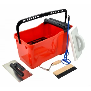 К-кт инструменти за плочки / фугиране / почистване + кофа AW30345