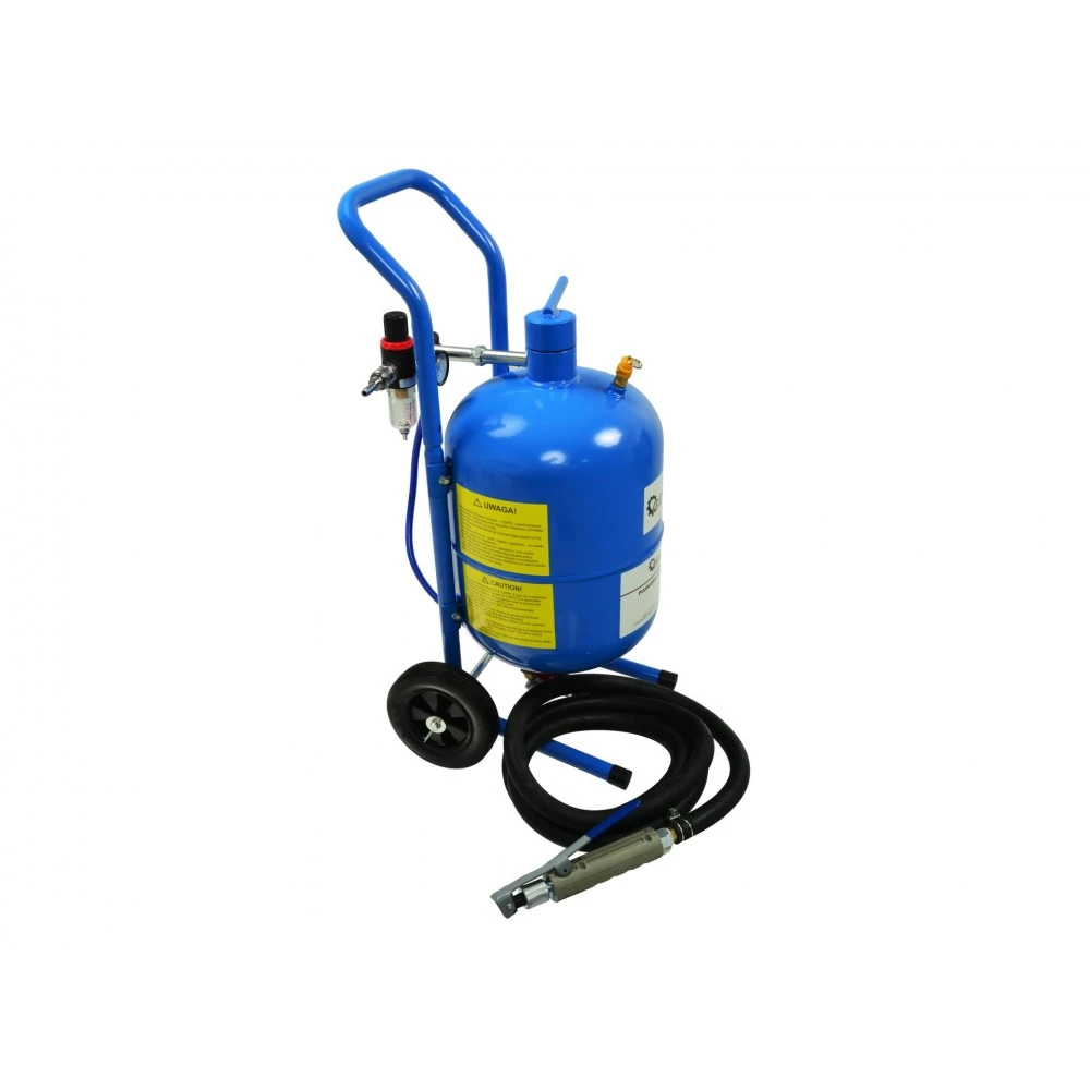 Пневматична пясъкоструйка / машина за пясъкоструене тип Балон 19л. G02029