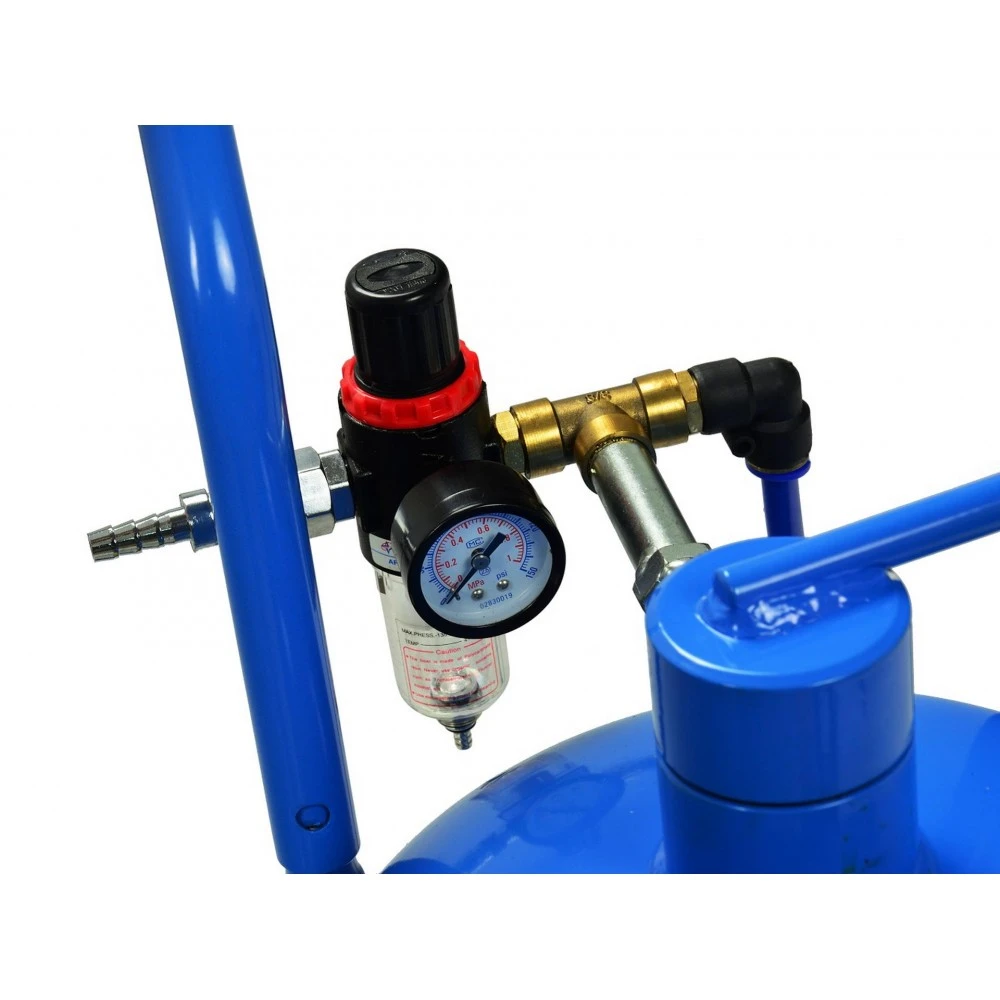 Пневматична пясъкоструйка / машина за пясъкоструене тип Балон 19л. G02029