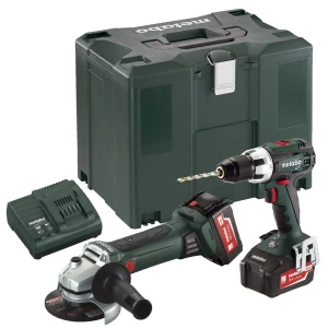 Винтоверт и ъглошлайф акум. к-кт  METABO Combo Set 2.4.1 18 V BS LT + W 125 2x4.0AH