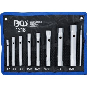 Комплект тръбни ключове тип "глухи", 8 бр. BGS Technic