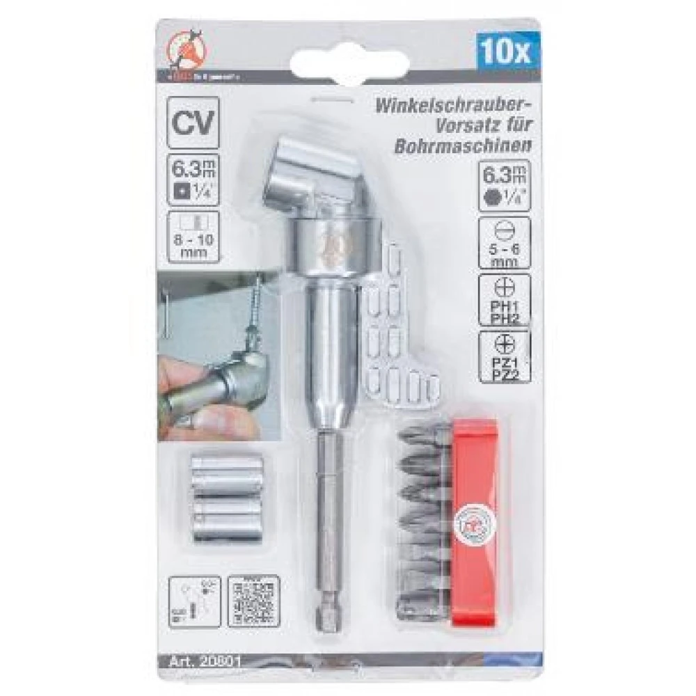 Комплект битове с Г-образен накрайник, 10 части BGS Technic