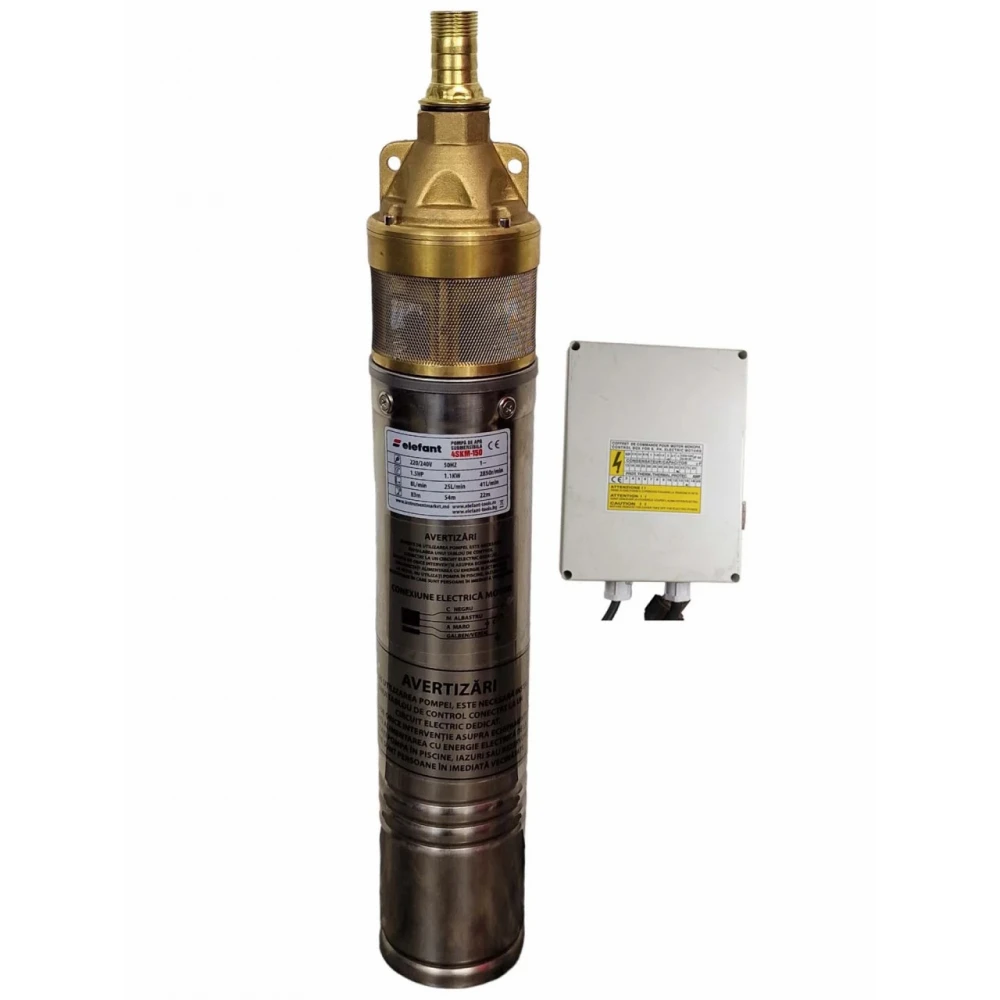 11000 W, 41 л./мин. Потопяема сондажна помпа с електронно табло - 4SKM-150