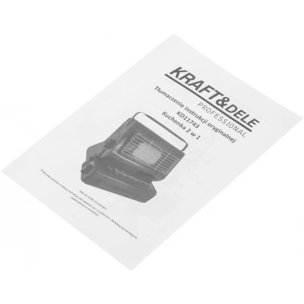 Мини газова печка/радиатор, 2 в 1, 292x265x190 мм, 1,8 kW - KD11743