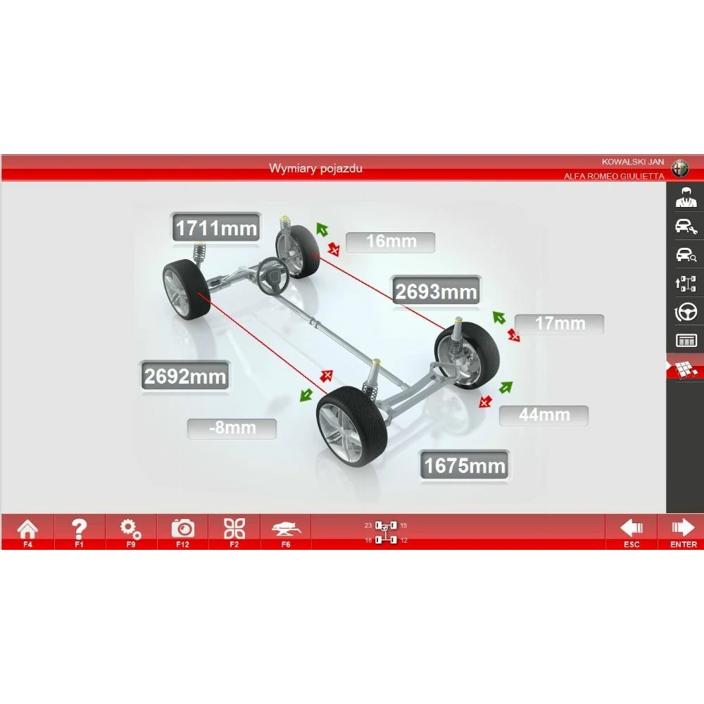 3D система за реглаж на преден и заден мост, 13–26″ - INVXV550X-SKP