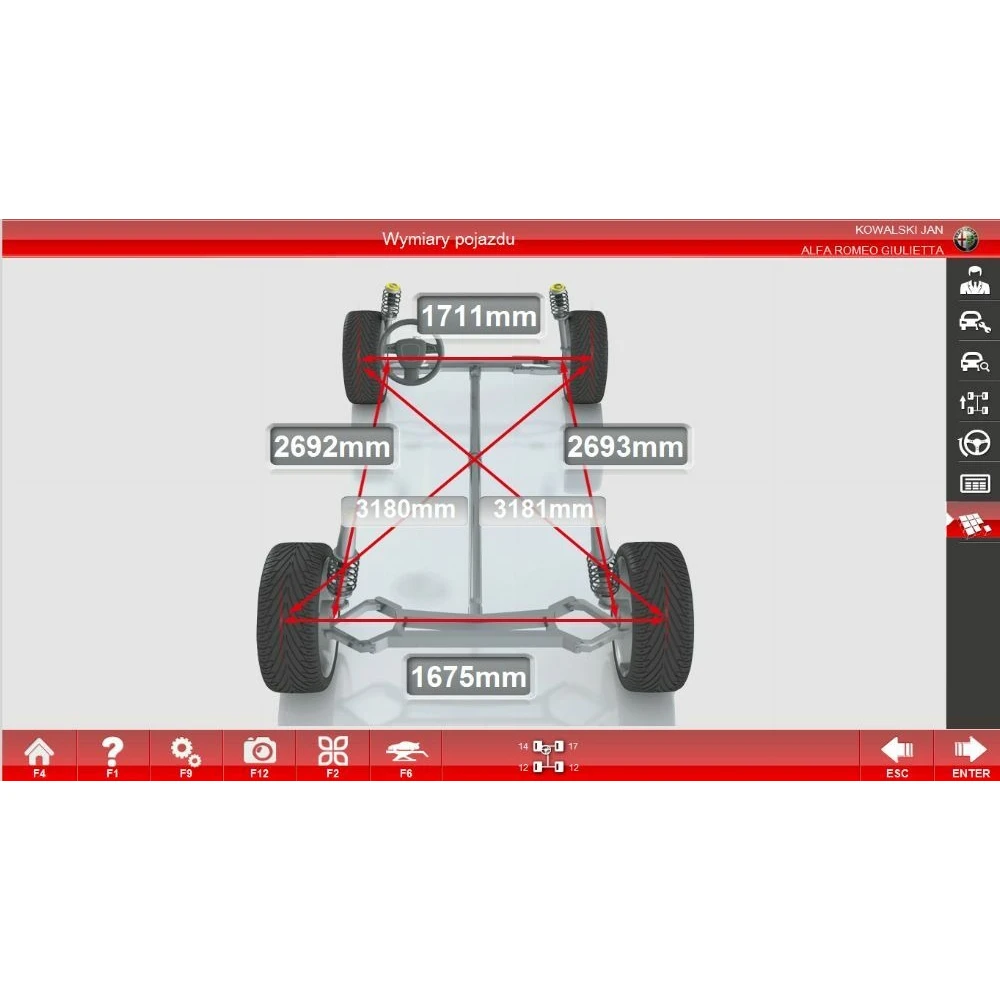 3D система за реглаж на преден и заден мост, 13–26″ - INVXV550X-SKP