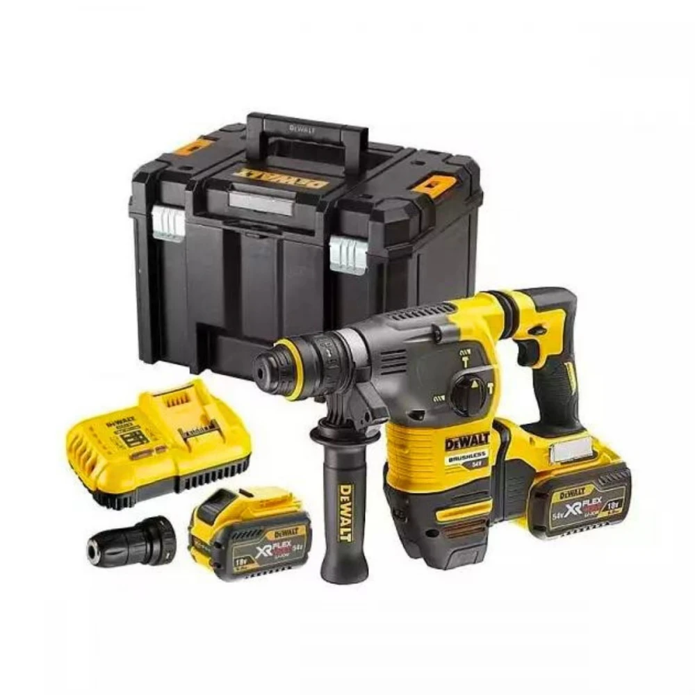 Акумулаторен безчетков перфоратор, 18/54V Flexvolt, SDS-plus, DeWalt DCH334X2