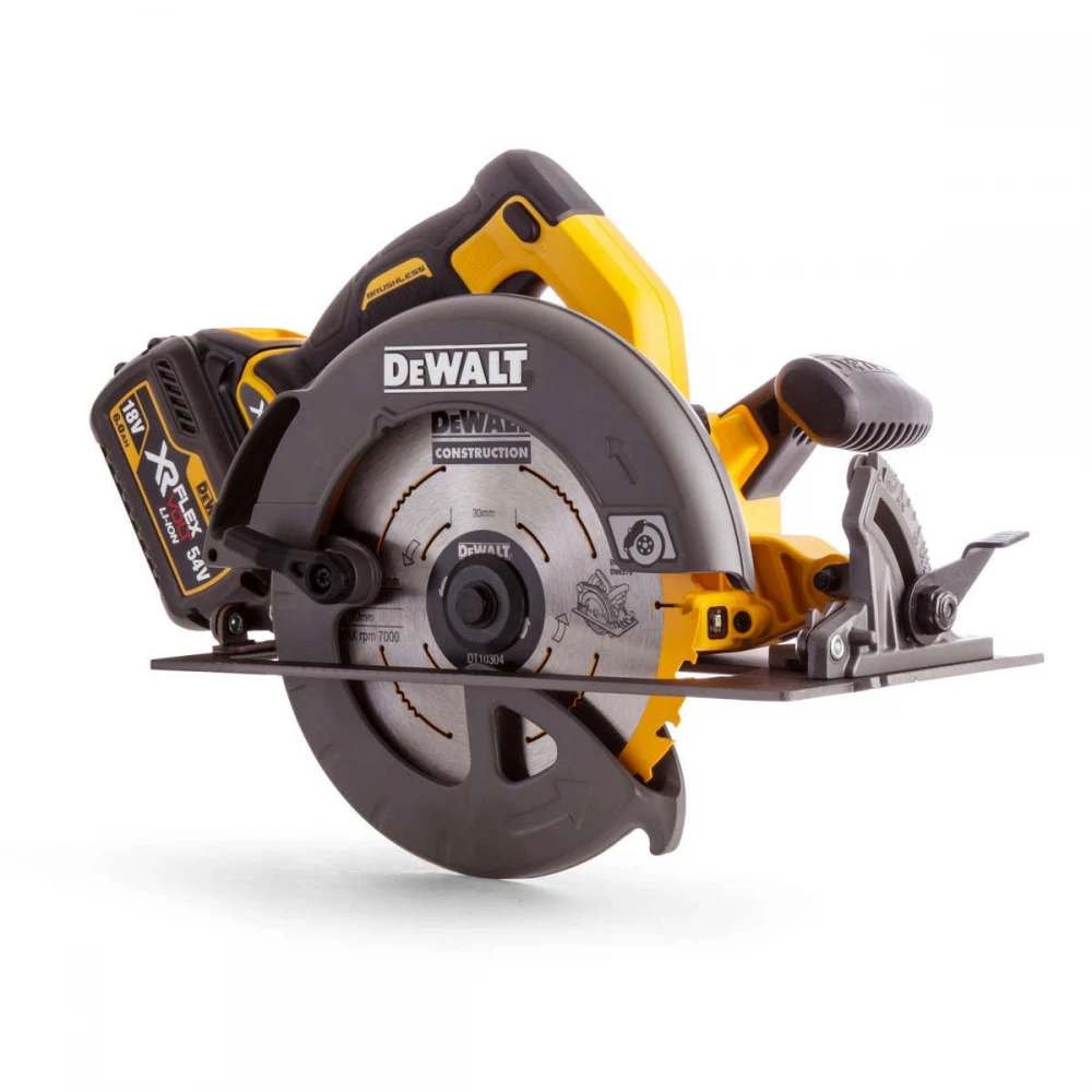 Акумулаторен безчетков циркуляр, 54 V, 190 мм, DeWalt DCS576N