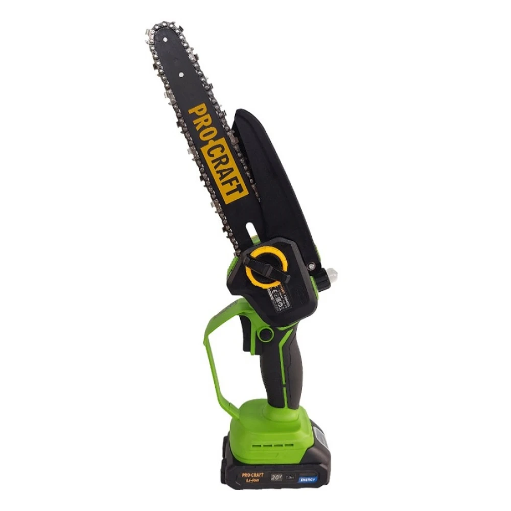 Акумулаторен безчетков верижен трион с 2 бр шини, 2 бр вериги, 1 бр батерия и 1 бр зарядно - PKA44