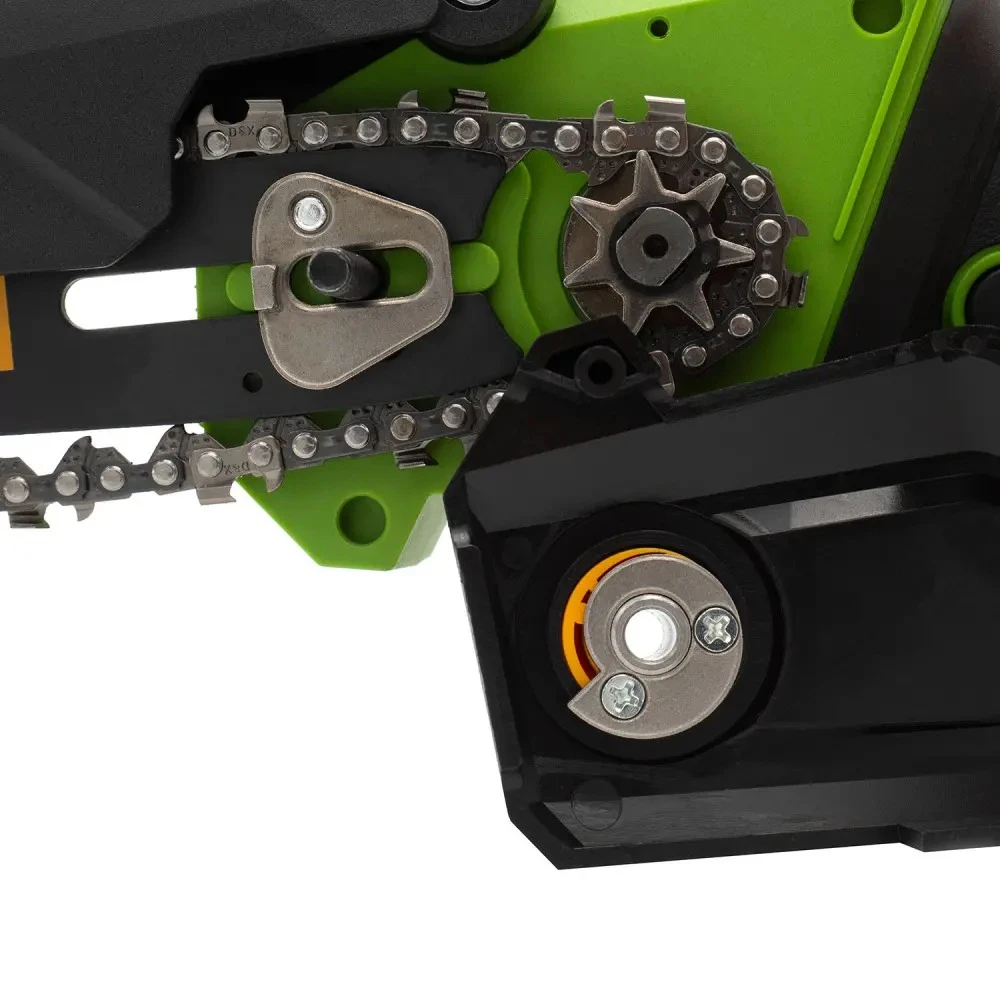 Акумулаторен безчетков верижен трион с 2 бр шини, 2 бр вериги, 2 бр батерия и 1 бр зарядно - PKA46