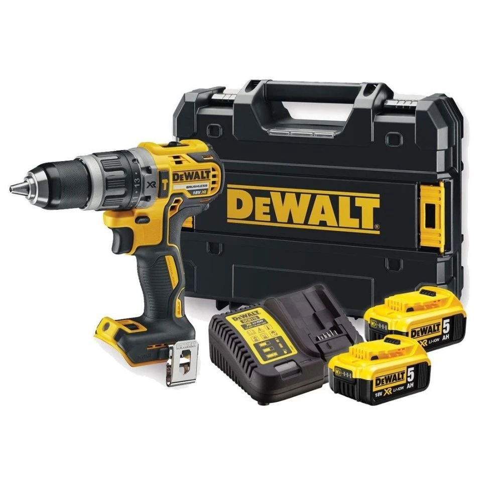 Акумулаторен-безчетков винтоверт 18 V , комплект, DeWalt DCD796P2