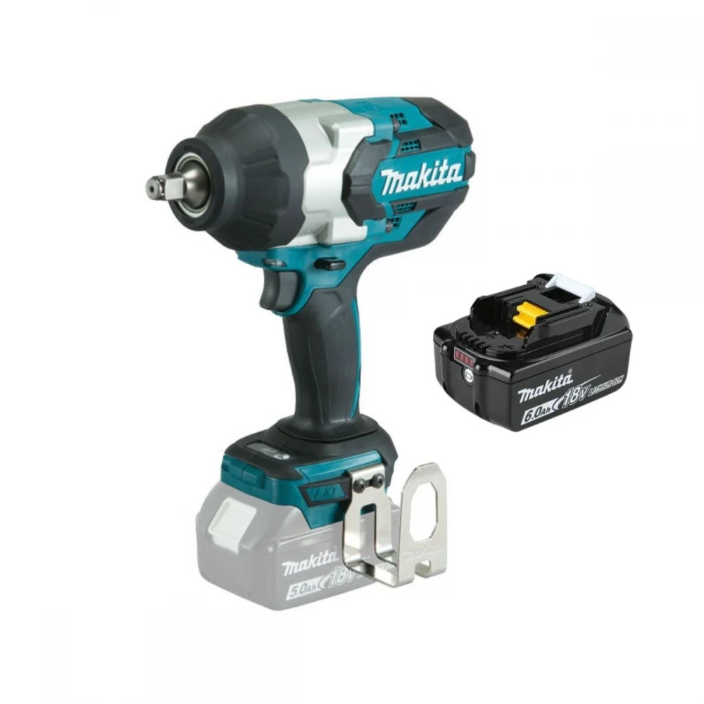 Акумулаторен гайковерт + 6Ah батерия, Makita DTW1002Z+BL1860
