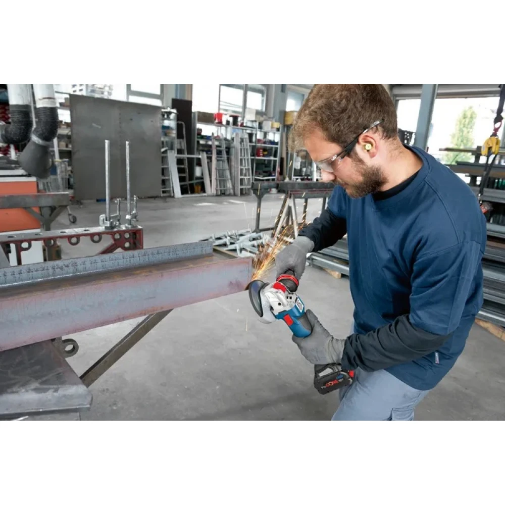 Акумулаторен ъглошлайф 125 мм 06017B0200, Bosch GWX 18V-10 C SOLO