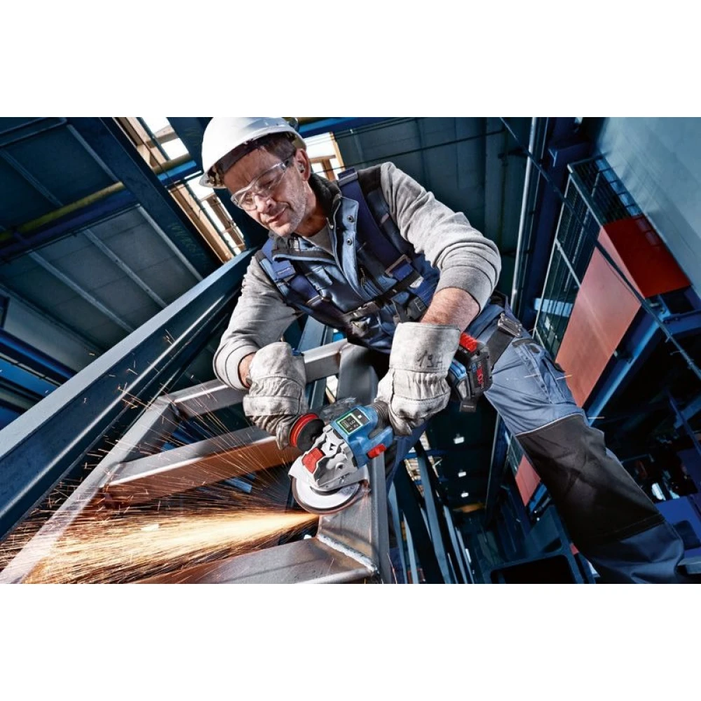 Акумулаторен ъглошлайф 125 мм 06019H6500, Bosch GWX 18V-15 SC SOLO