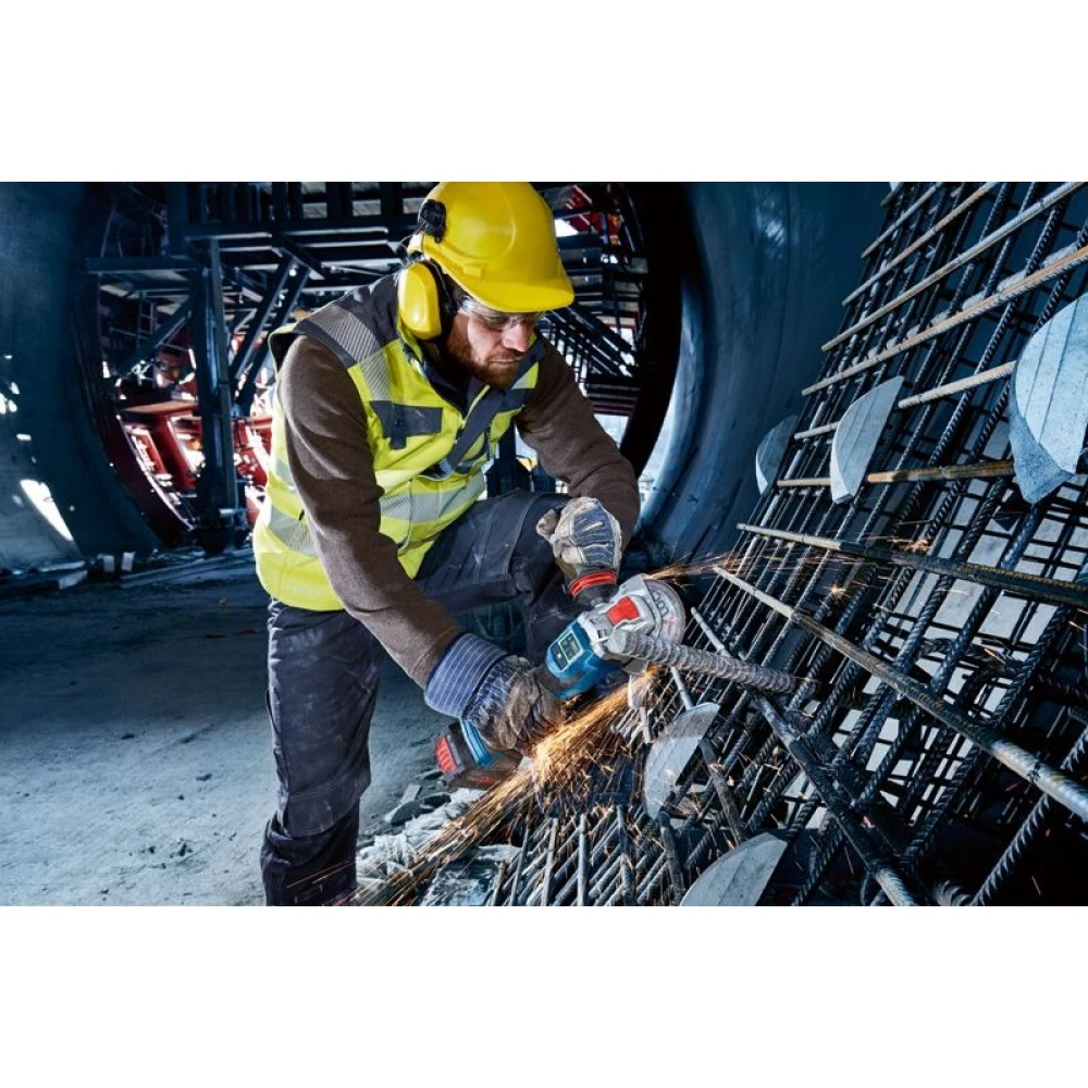 Акумулаторен ъглошлайф 125 мм 06019H6500, Bosch GWX 18V-15 SC SOLO