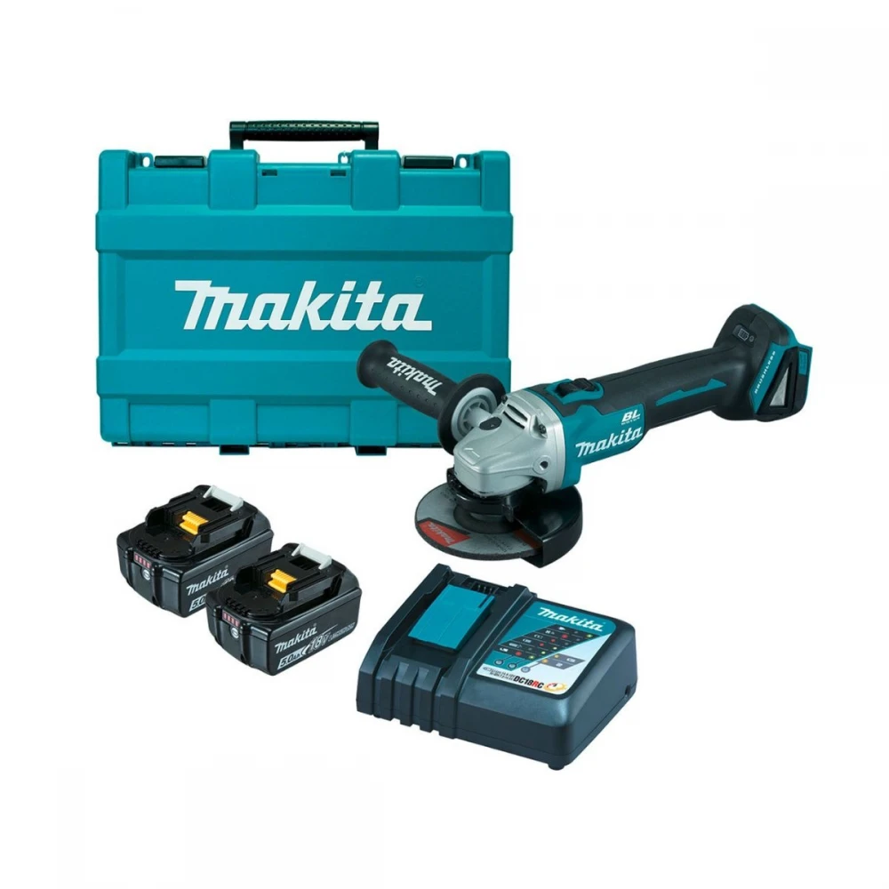 Акумулаторен ъглошлайф 125 мм 18V, Makita DGA504RTE