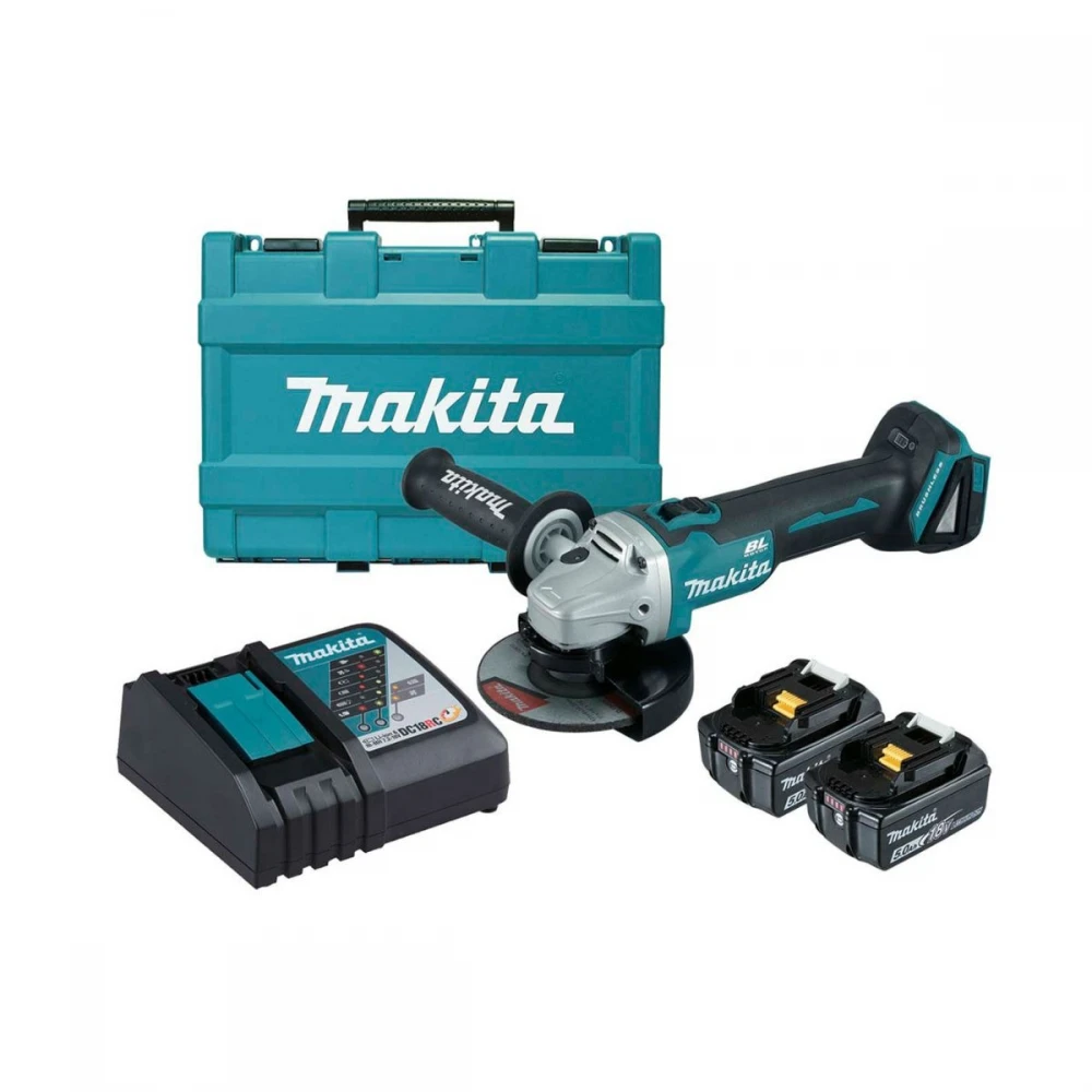 Акумулаторен ъглошлайф 125 мм 18V, Makita DGA506RTE