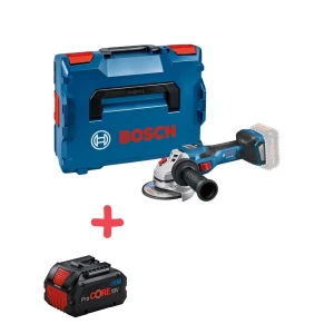 Акумулаторен ъглошлайф 125 мм + батерия procore 8.0Ah 06019H6100+1600A016GK, Bosch GWS 18V-15 SC