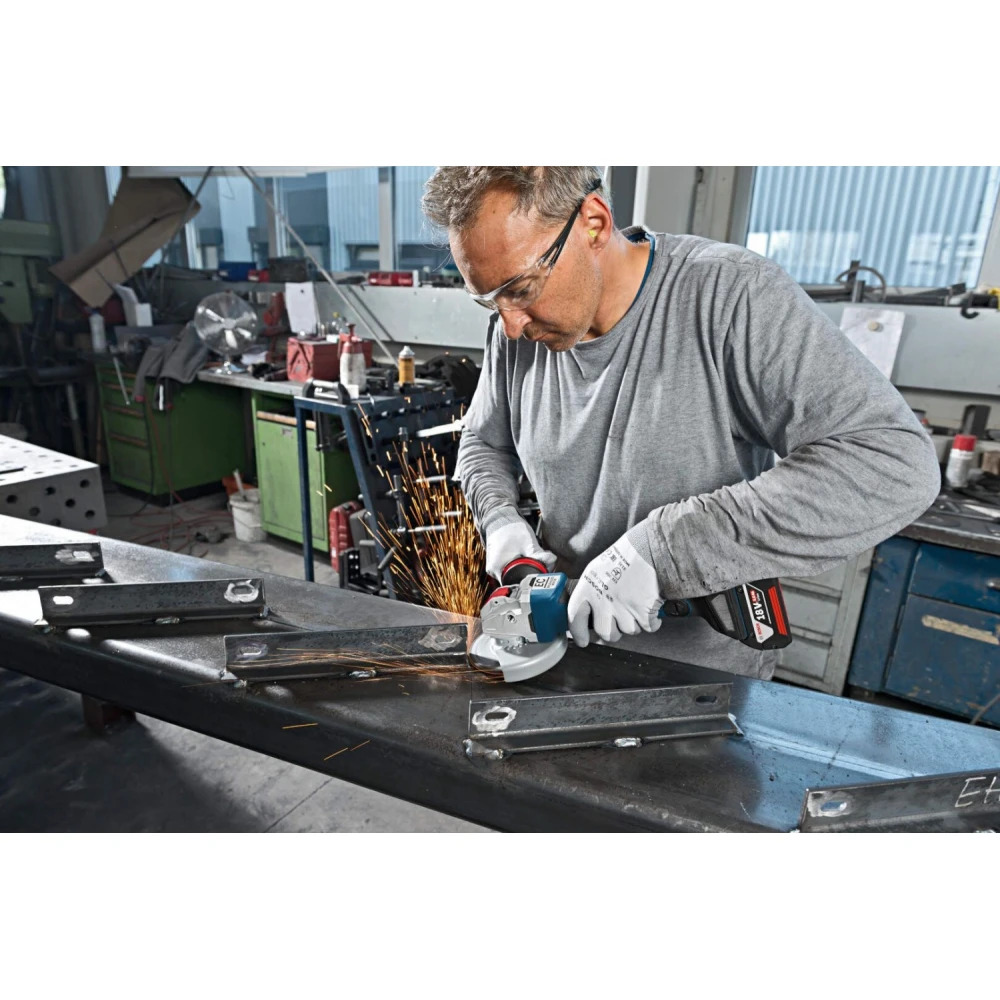 Акумулаторен ъглошлайф 125 мм, Bosch GWX 18V-10 PC SOLO