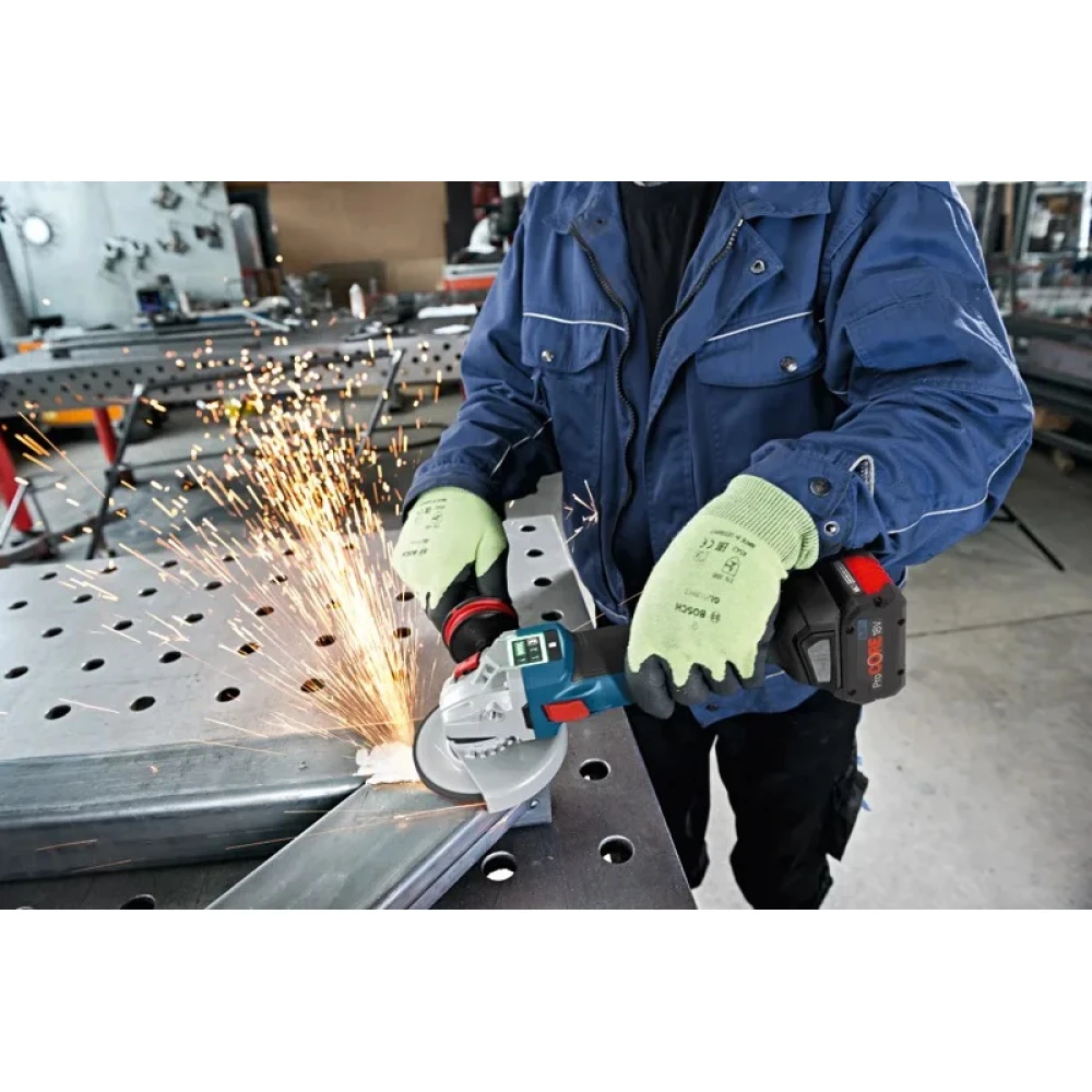 Акумулаторен ъглошлайф, 150 мм 06019G350B, Bosch GWS 18V-10 SC SOLO