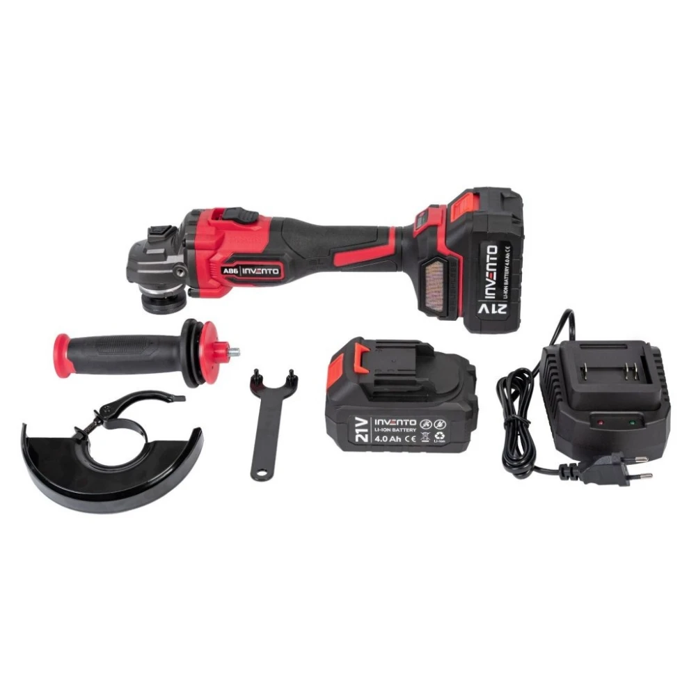 Акумулаторен ъглошлайф 5" - комплект в куфар 2× 4 Ah, зарядно - PXA86