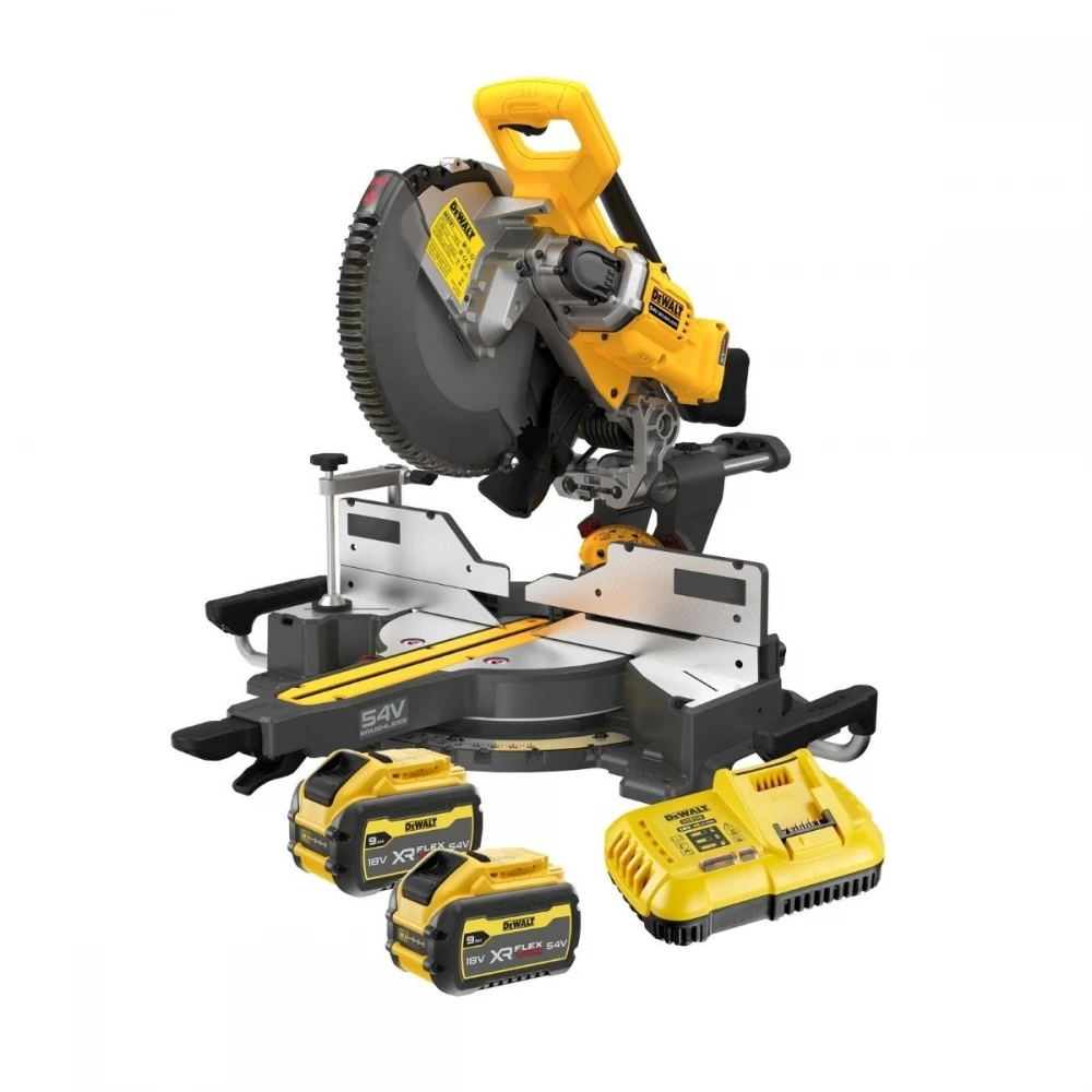 Акумулаторен настолен, потапящ циркуляр, 54 V, 305 мм, DeWalt DCS781X2
