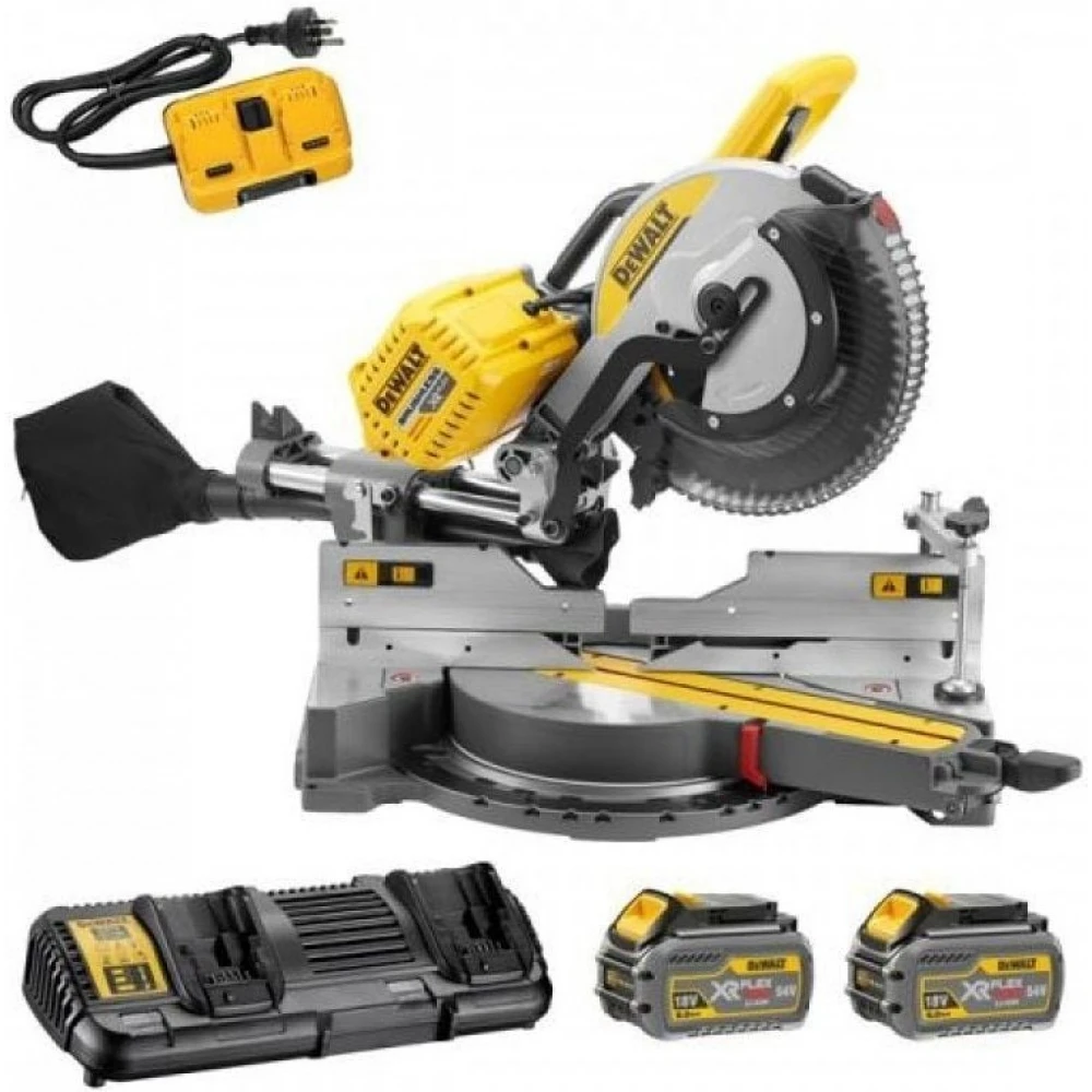 Акумулаторен настолен циркуляр/пендула, 54 V, 305 мм, DeWalt DHS780T2A