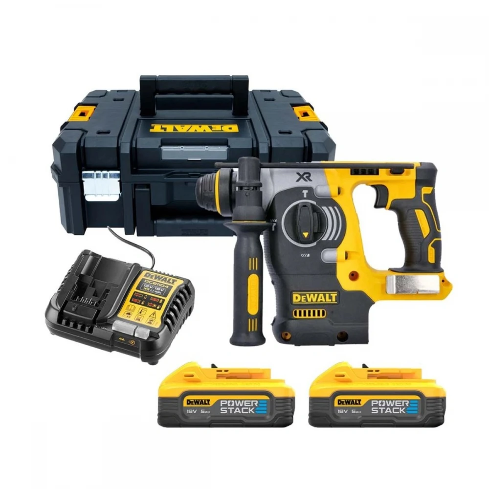 Акумулаторен перфоратор 18V, 2.1 J, SDS-Plus, DeWalt DCH273H2T