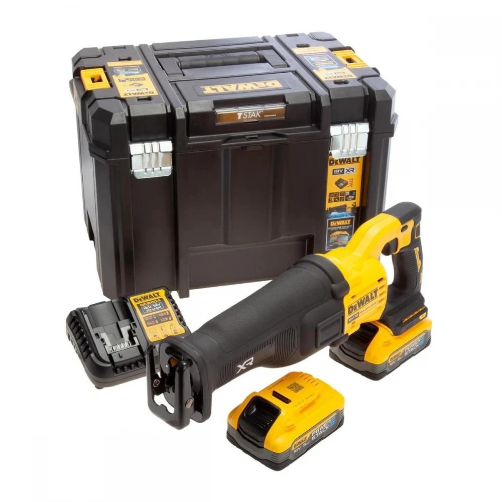 Акумулаторен саблен трион 18 V, 5 Ah, 29 мм, DeWalt DCS386H2T