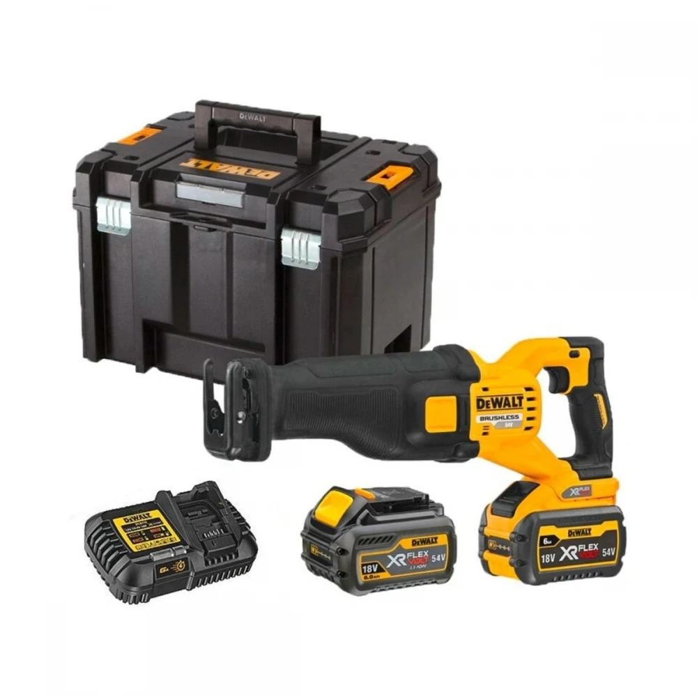 Акумулаторен саблен трион 54 V/18V, 6 Ah, 28.6 мм, DeWalt DCS389T2