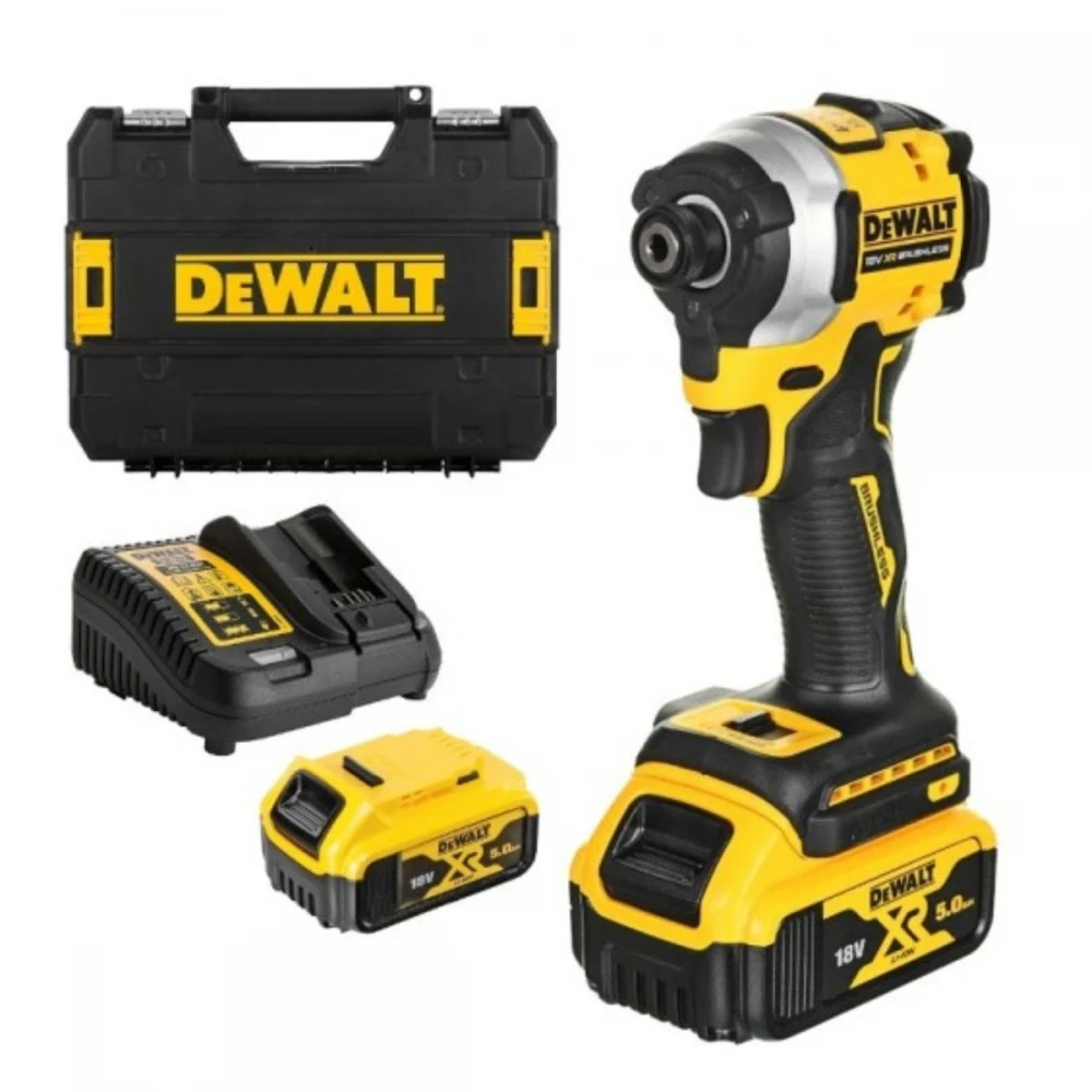 Акумулаторен ударен винтоверт, безчетков 18V, 206Nm, DeWalt DCF850P2T
