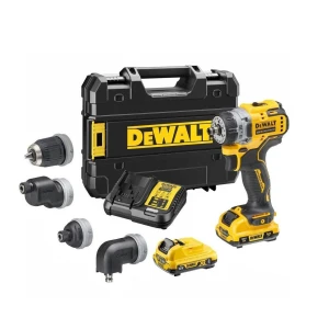Акумулаторен винтоверт 12V, 57.5Nm / сменяеми глави, DeWalt DCD703L2T