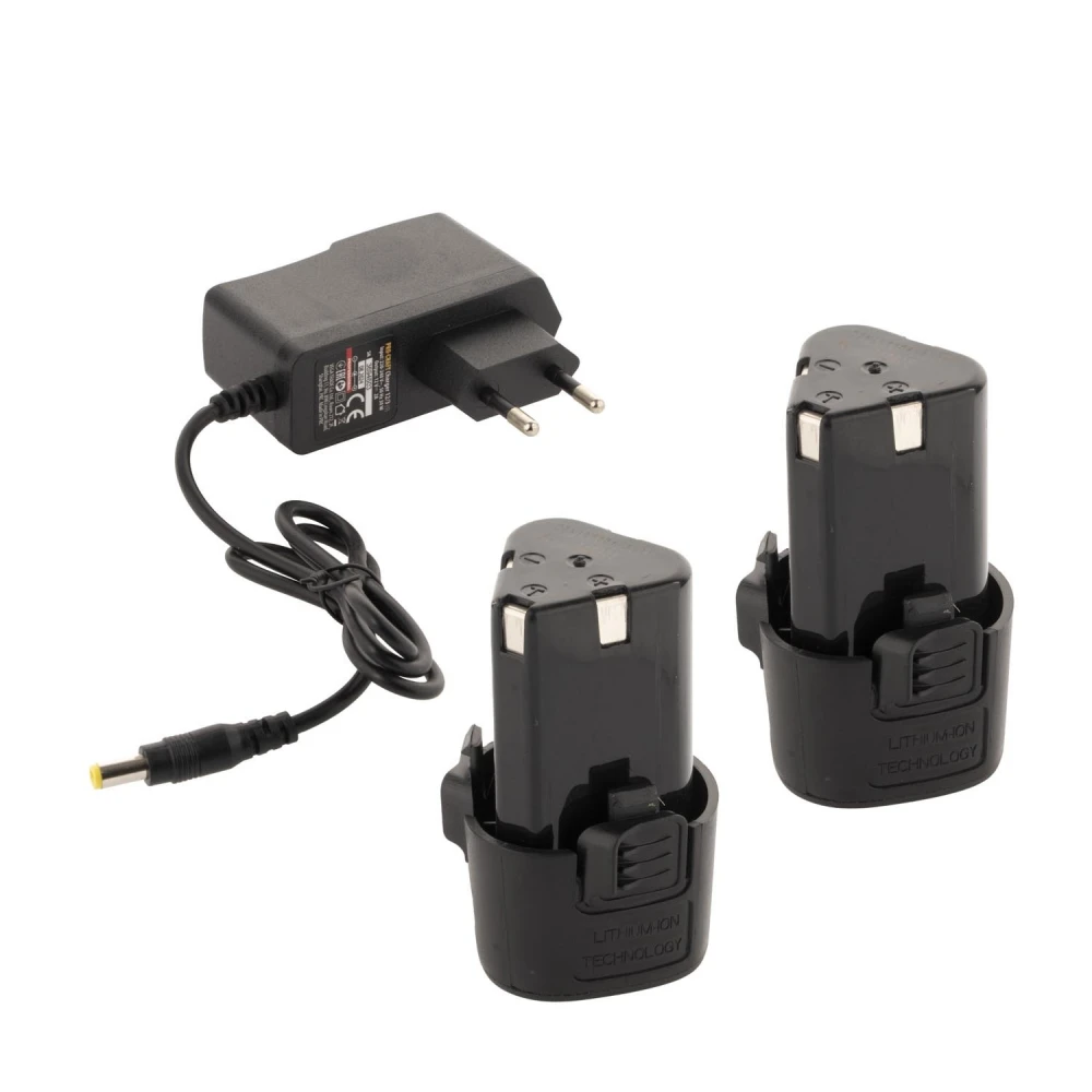 Акумулаторен винтоверт 12V, сменяем метален патронник, 2 бр. батерии 12V 2Ah, зарядно, куфар - PA12Pro DFR-2b-c