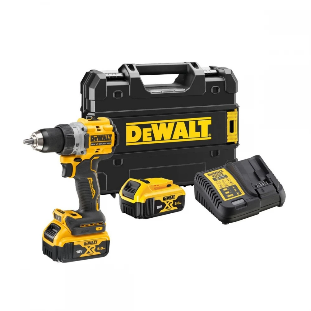 Акумулаторен винтоверт, 18 V, 90 Nm, 5.0 Ah, DeWalt DCD800P2T