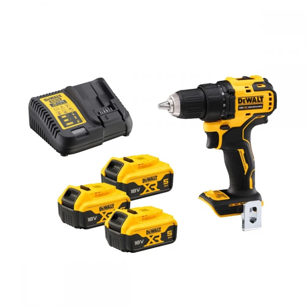 Акумулаторен винтоверт 18V, 65Nm, DeWalt DCD708P3T