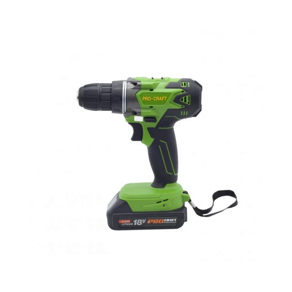 Акумулаторен винтоверт, 2 батерии 18V, 2.0Ah, 1200 об/мин, 2 работни скорости - PA18Li