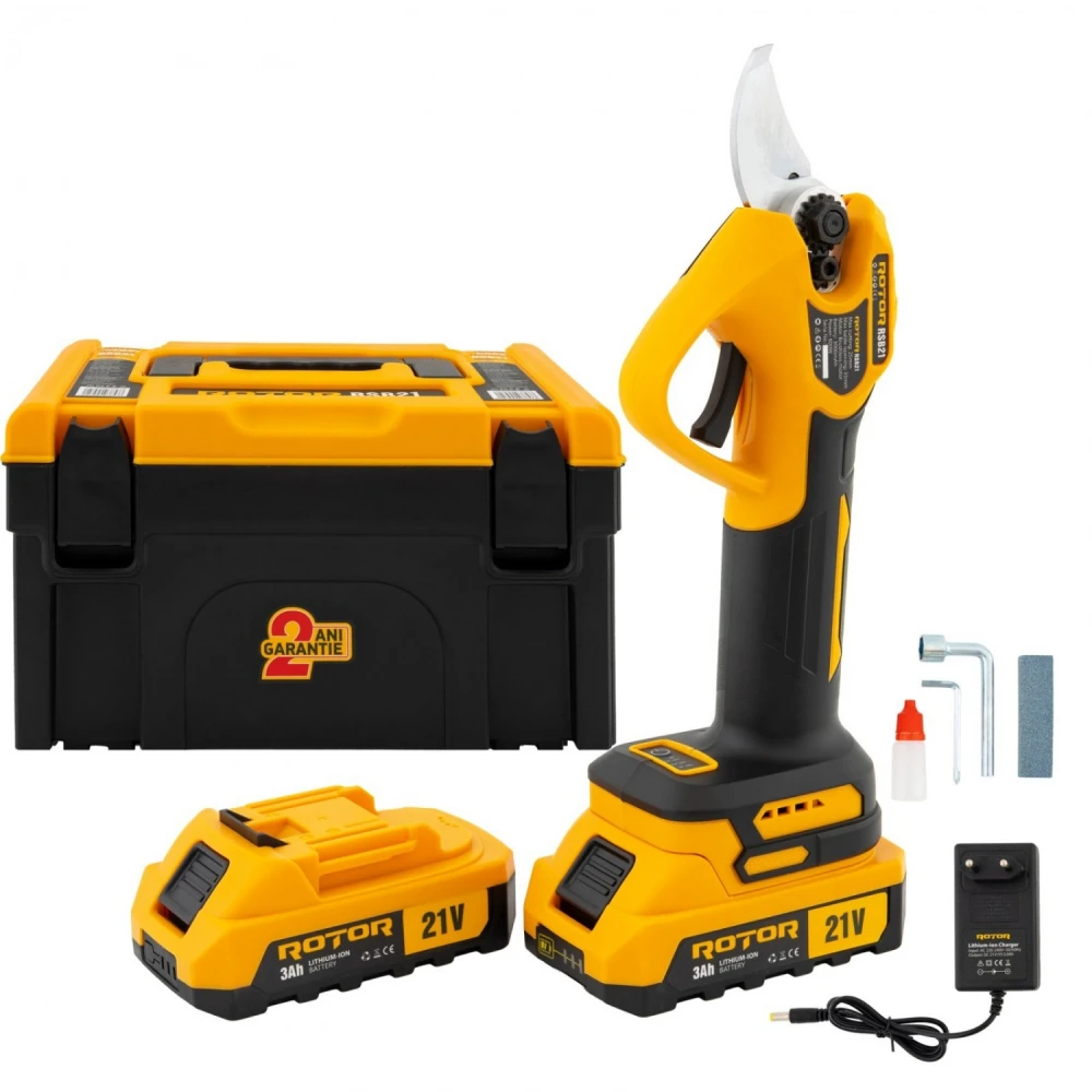 Акумулаторна градинска ножица 21V, 2 бр батерии 21V 3Ah - RSB21