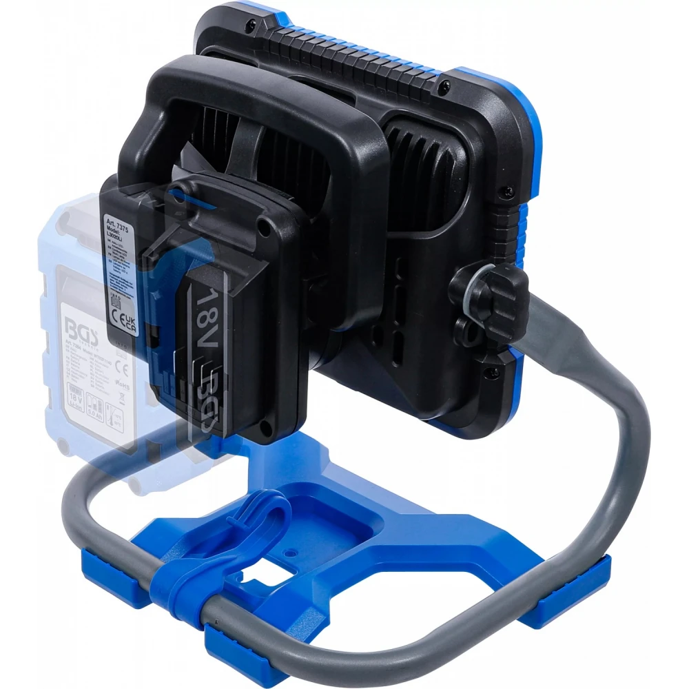 Акумулаторна LED работна лампа, сгъваема, 18V - BGS7375