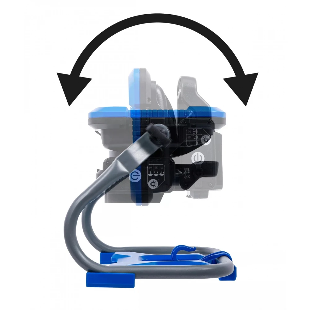 Акумулаторна LED работна лампа, сгъваема, 18V - BGS7375