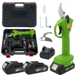 Акумулаторна лозарска ножица, 20V Li-Ion, 2 Ah, с 2 батерии и зарядно - ES20Li