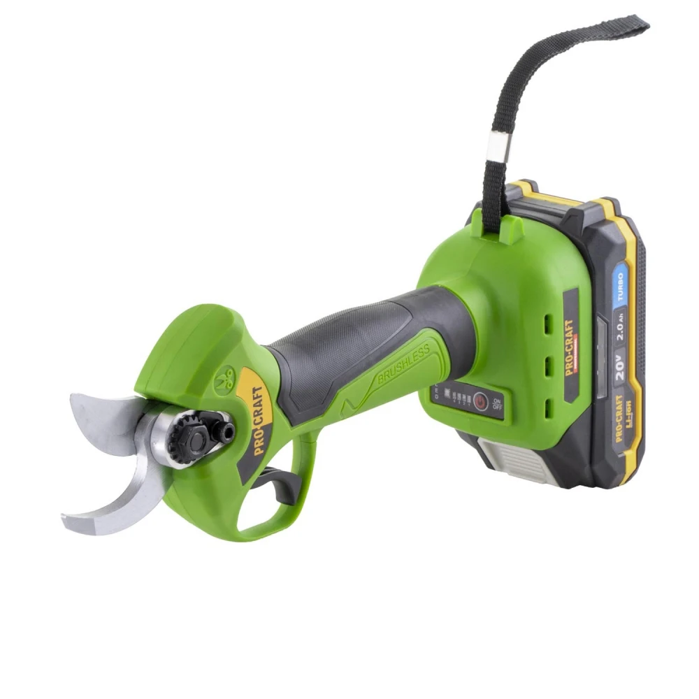 Акумулаторна лозарска ножица, 20V, рязане 10/15/20/25 мм, 1бр батерия 20V 2Ah, 1 бр зарядно - ES28Li