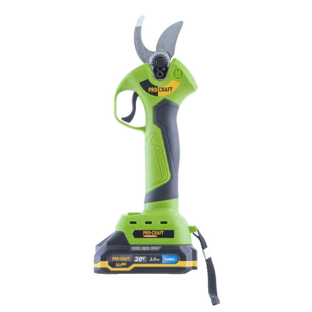 Акумулаторна лозарска ножица, 20V, рязане 10/15/20/25 мм, 1бр батерия 20V 2Ah, 1 бр зарядно - ES28Li