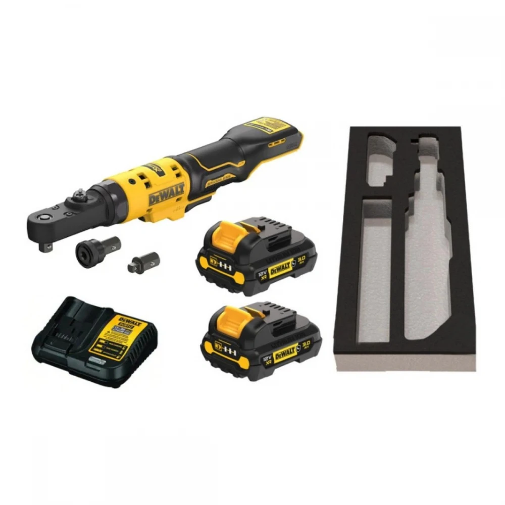 Акумулаторна тресчотка 12 V, 75 Nm, 1/4″, 3/8″, DeWalt DCF500L2G