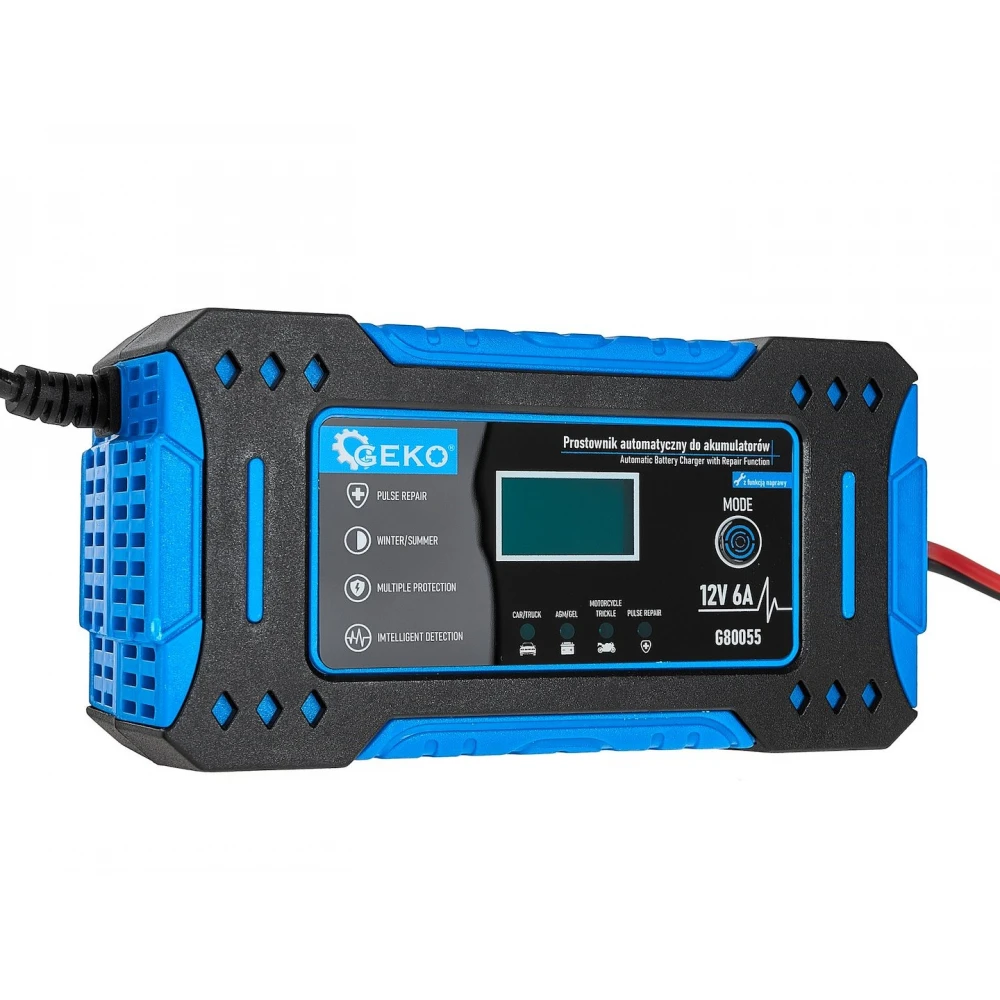 Автоматично зарядно устройство, 12V, 6 A, с LCD дисплей - G80055
